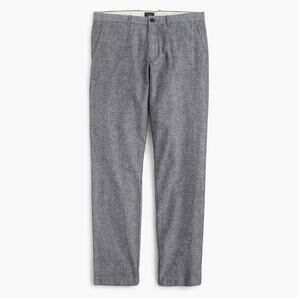 J.Crew Pants Men’s 35 Straight Fit Pants in Gray Chambray Cotton Stretch Pockets